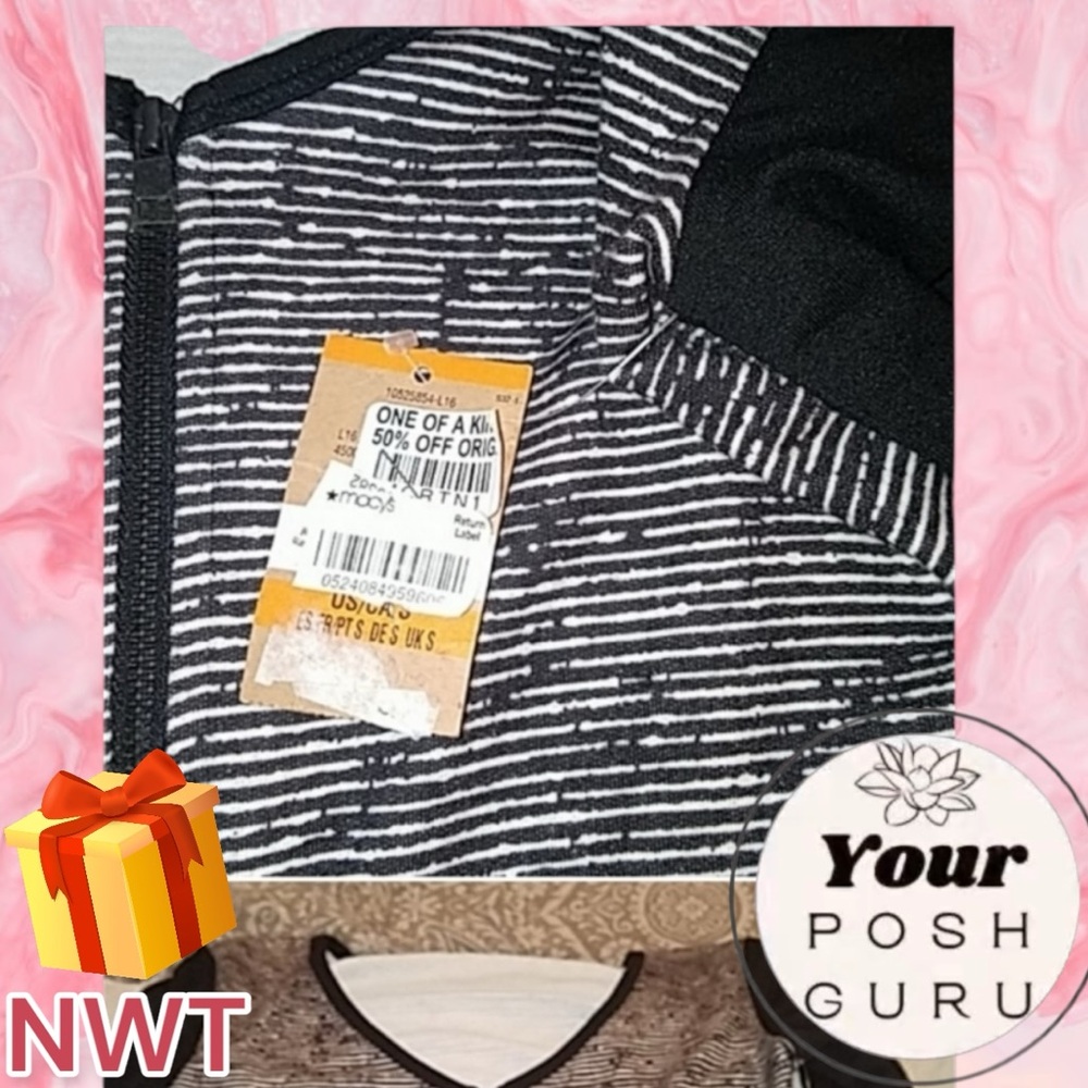 🎁NWT🎁 RACHEL ROY NWT 🖤 1Of A Kind Zip-Up dress ♠️🖤♣️
